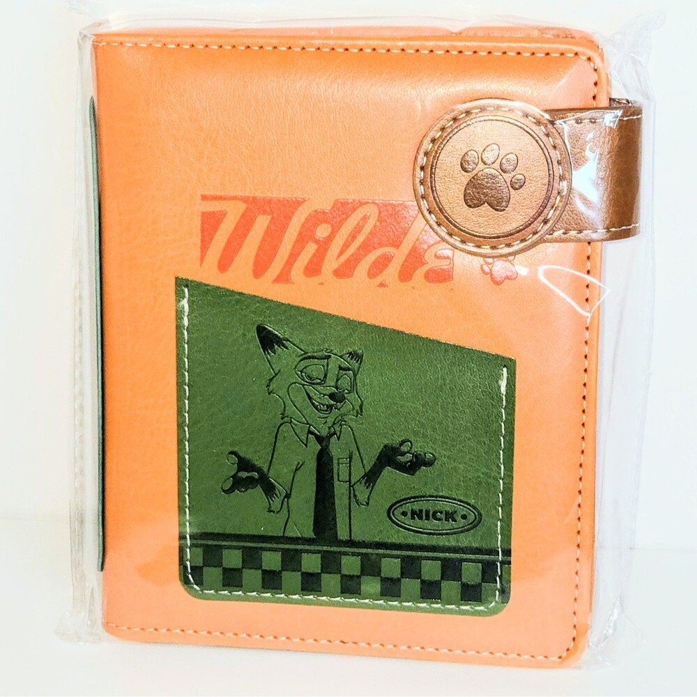 DISNEY ZOOTOPIA 2 Nick Wilde Planner Organizer Binder Orange/Brown 5x3in NEW NWT
